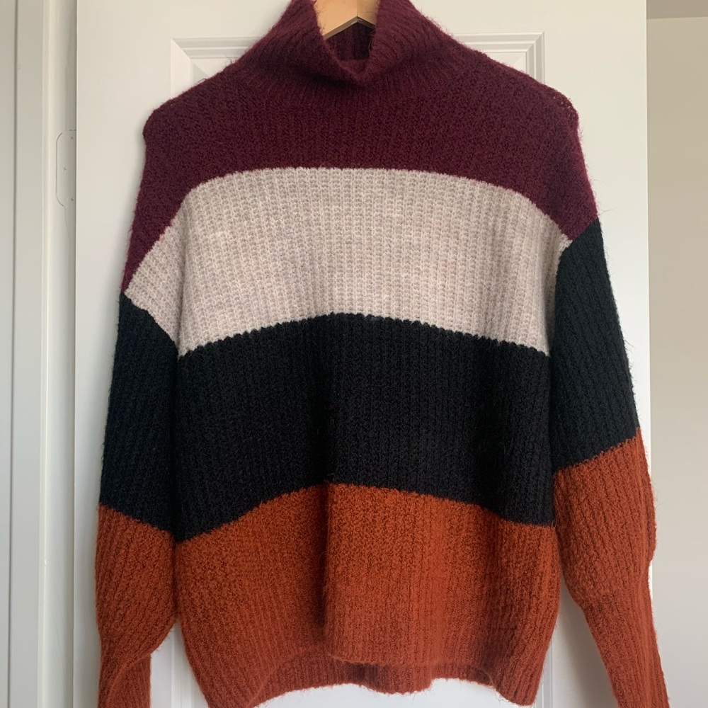 Express Color Block Sweater